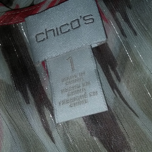 Chico's open sheer sleeveless festival top,EUC - Picture 4 of 7